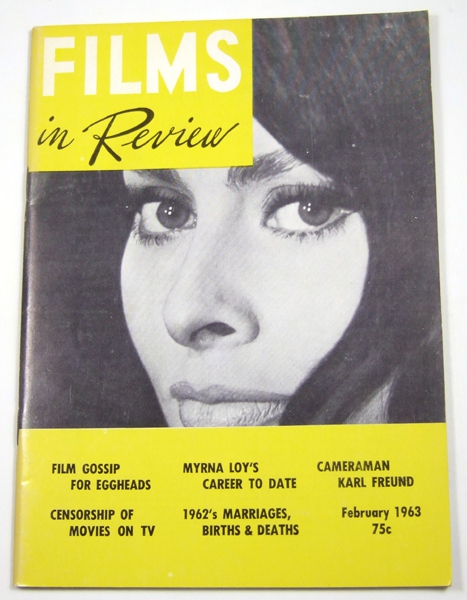 Image for Films in Review (February, 1963)