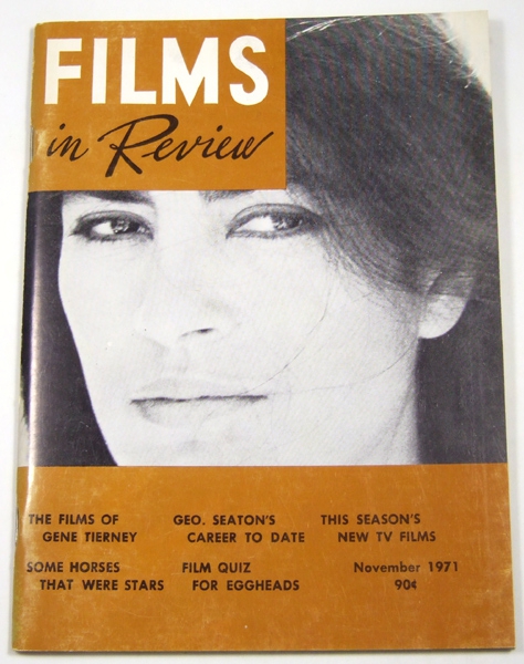 Image for Films in Review (November, 1971)