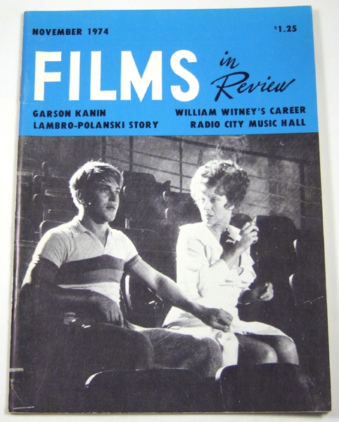 Films in Review (November, 1974) Image for Films in Review (November, 1974)