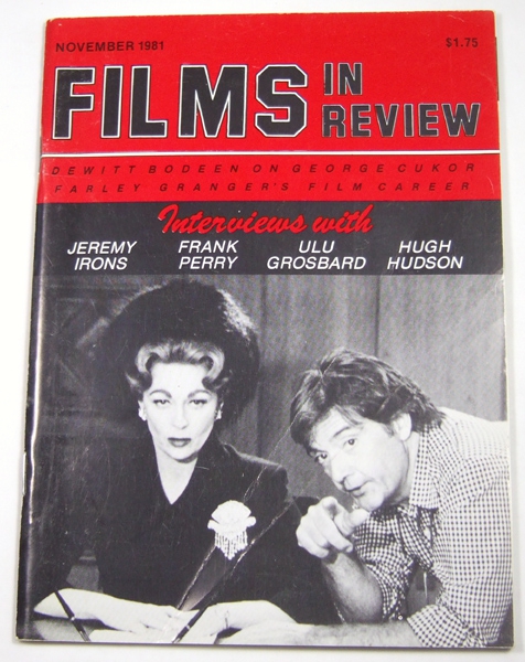 Image for Films in Review (November, 1981)