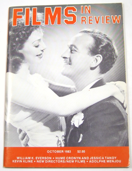 Image for Films in Review (October, 1983)