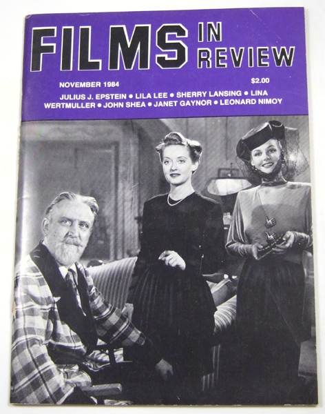 Image for Films in Review (November, 1984)