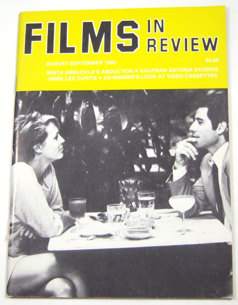 Image for Films in Review (August-September, 1985)
