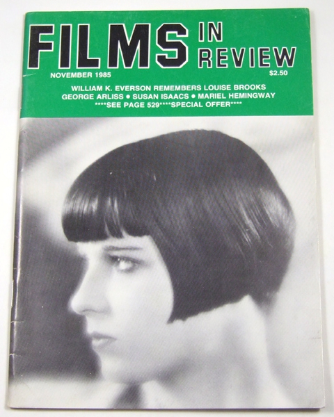 Films in Review (November, 1985) Image for Films in Review (November, 1985)