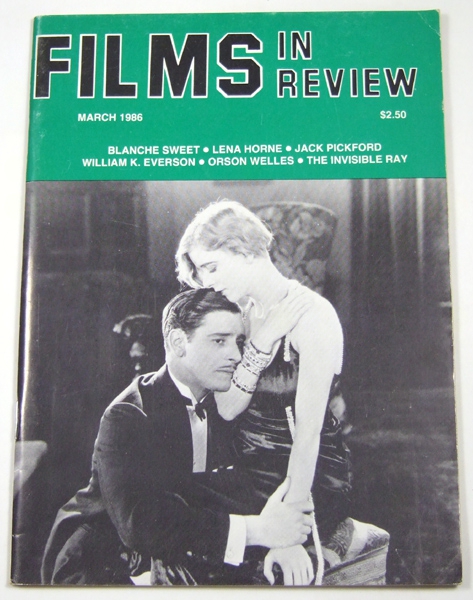 Image for Films in Review (March, 1986)