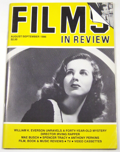 Image for Films in Review (August-September, 1986)