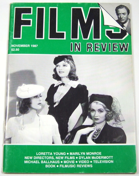 Image for Films in Review (November, 1987)