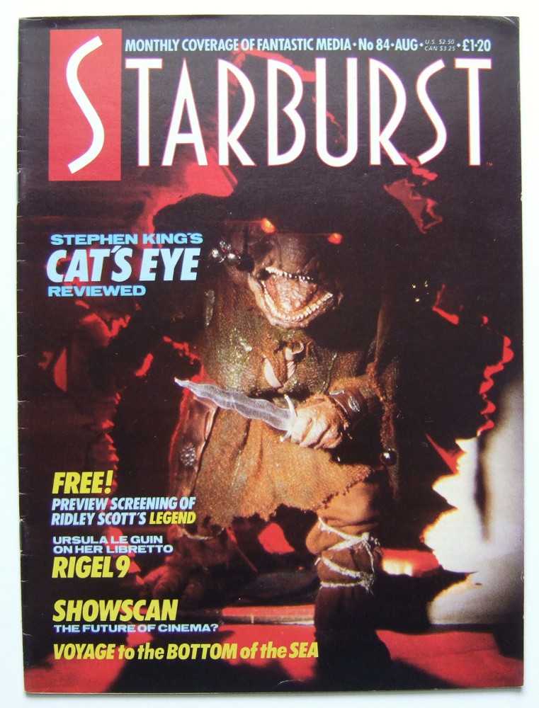 Image for Starburst: The Magazine of Cinema and Television Fantasy #84 (August, 1985, Volume 7, #12)