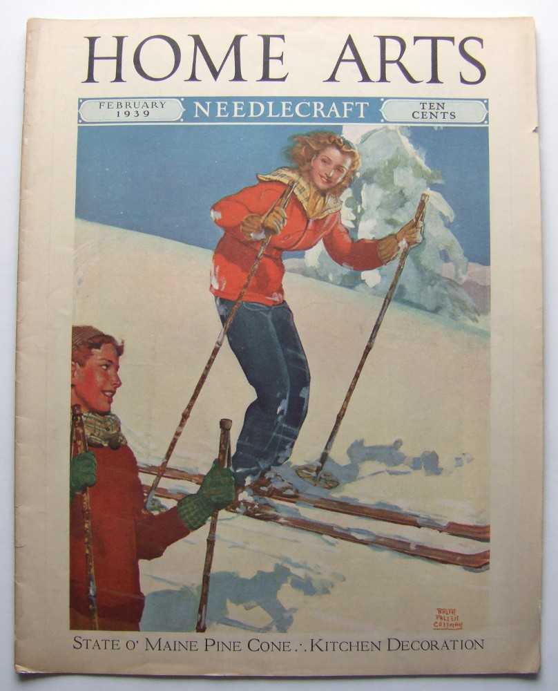 Image for Home Arts - Needlecraft (February, 1939, Volume XXX, No. 6) (Skiing cover)