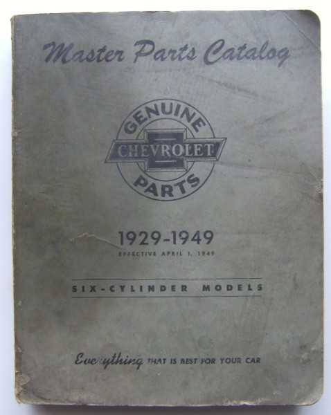 Image for Chevrolet Master Parts Catalog, Six-Cylinder Models, 1929-1949