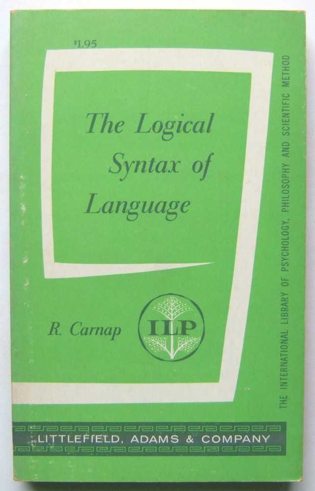 Image for The Logical Syntax of Language