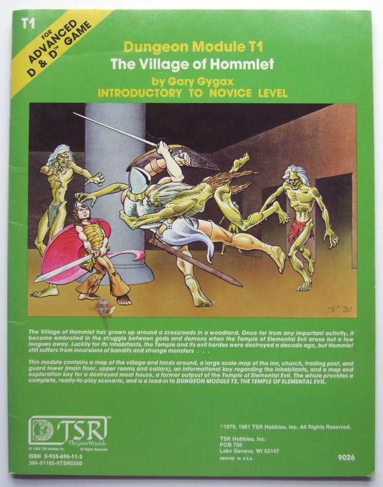 Image for The Village Of Hommlet (Advanced Dungeons & Dragons Module T1)