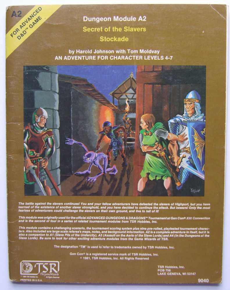Image for Secret Of The Slavers Stockade (Advanced Dungeons & Dragons Module A2)