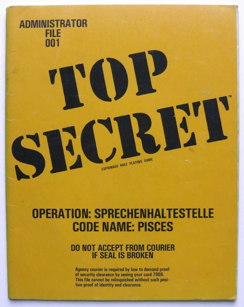 Image for Operation Sprechenhaltestelle, Code Name: Pisces (Top Secret Administrator File 001)