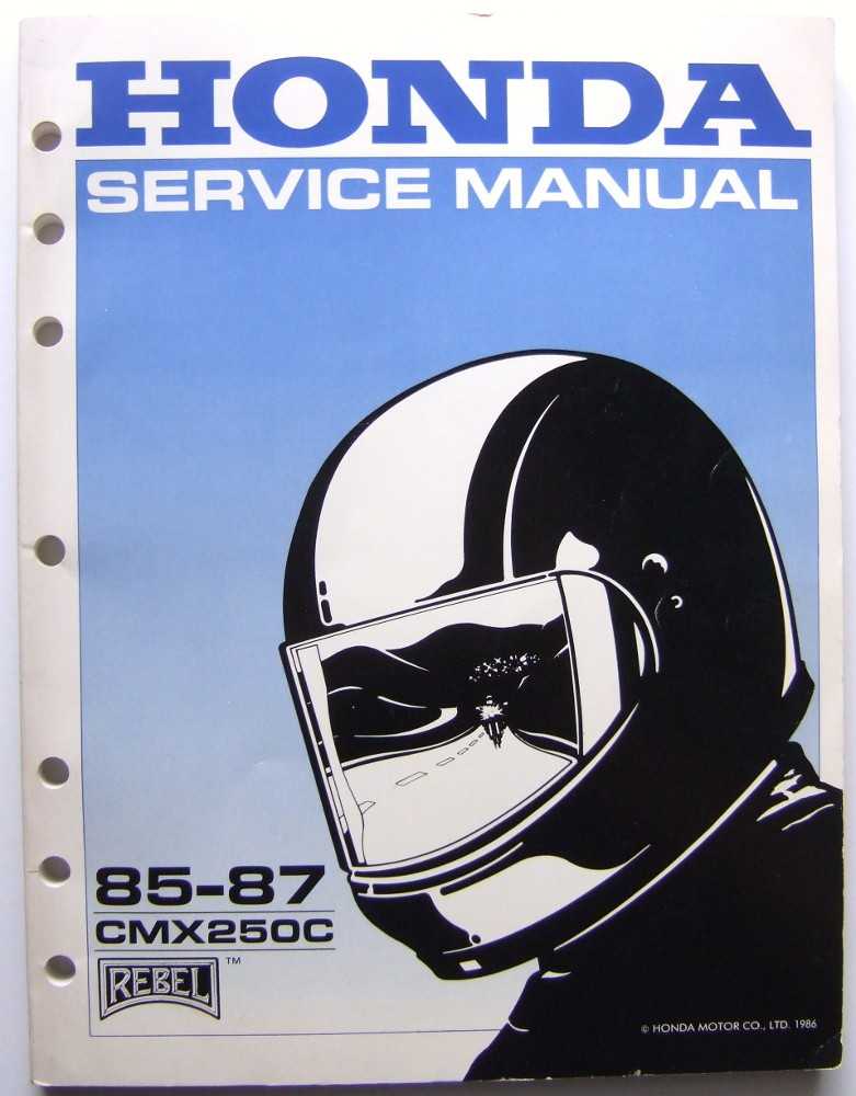 Image for Honda Service Manual, 85-87 CMX250C Rebel