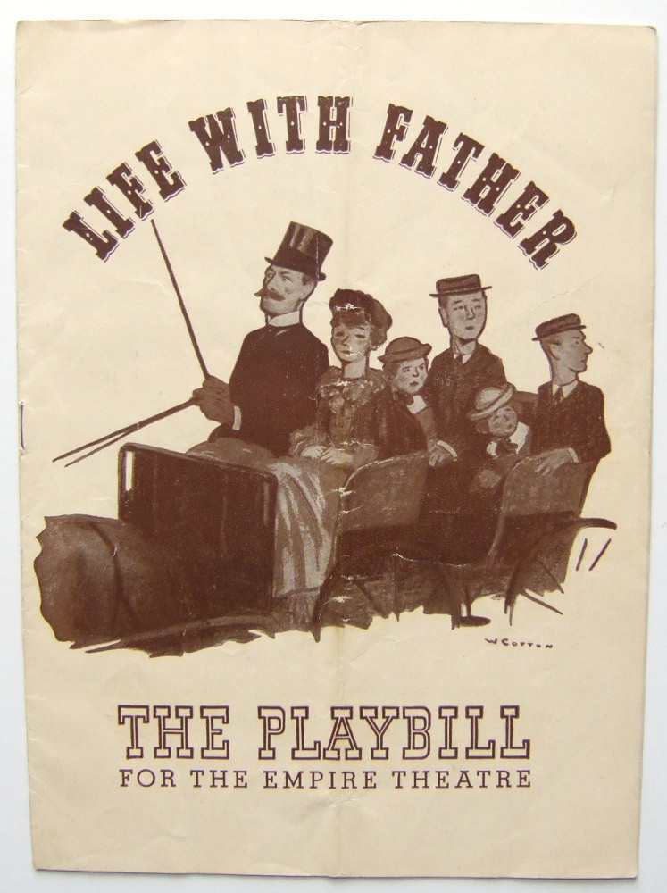 Life With Father: Playbill for the Empire Theatre, 1943