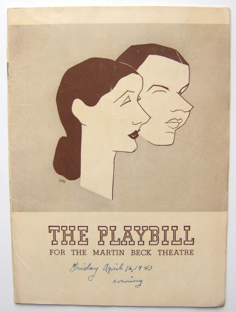 The Pirate: Playbill for the Martin Beck Theatre, 1943