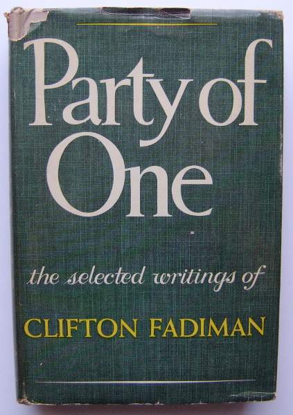 Image for Party of One: The Selected Writings of Clifton Fadiman